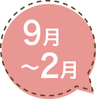 9月〜2月