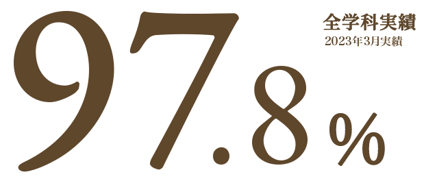 97.8%　※2023年3月実績
